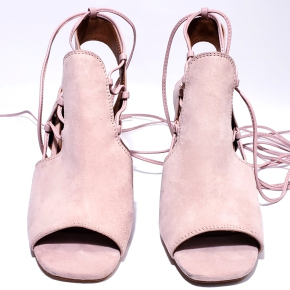 H Halston Zoe Ankle Tie Heeled Sandals - Picture 2 of 7